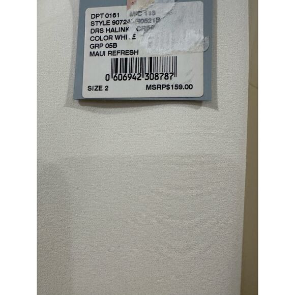 Antonio Melani Maui Refresh Winter White Sheath Dress Size 2 - Picture 5 of 9